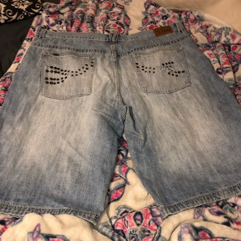 Faded Denim jean shorts